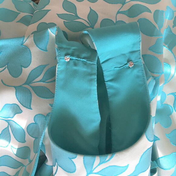 NEW Tahari ASL Dress Floral Embroidered Blue White Cocktail Women’s 2P 2 Petite - Picture 9 of 16